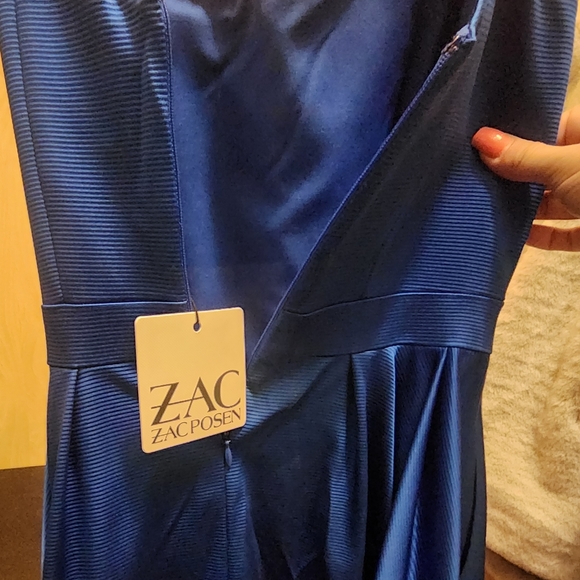 Zac Posen blue cocktail dress with pockets size 8 high quality - Picture 7 of 8